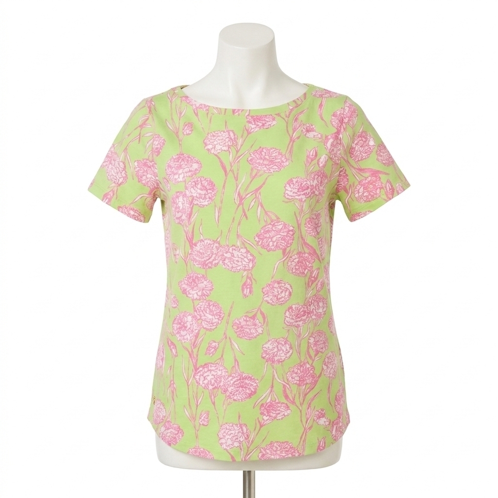 NEW LILLY PULITZER key west top in pistachio macaron alina